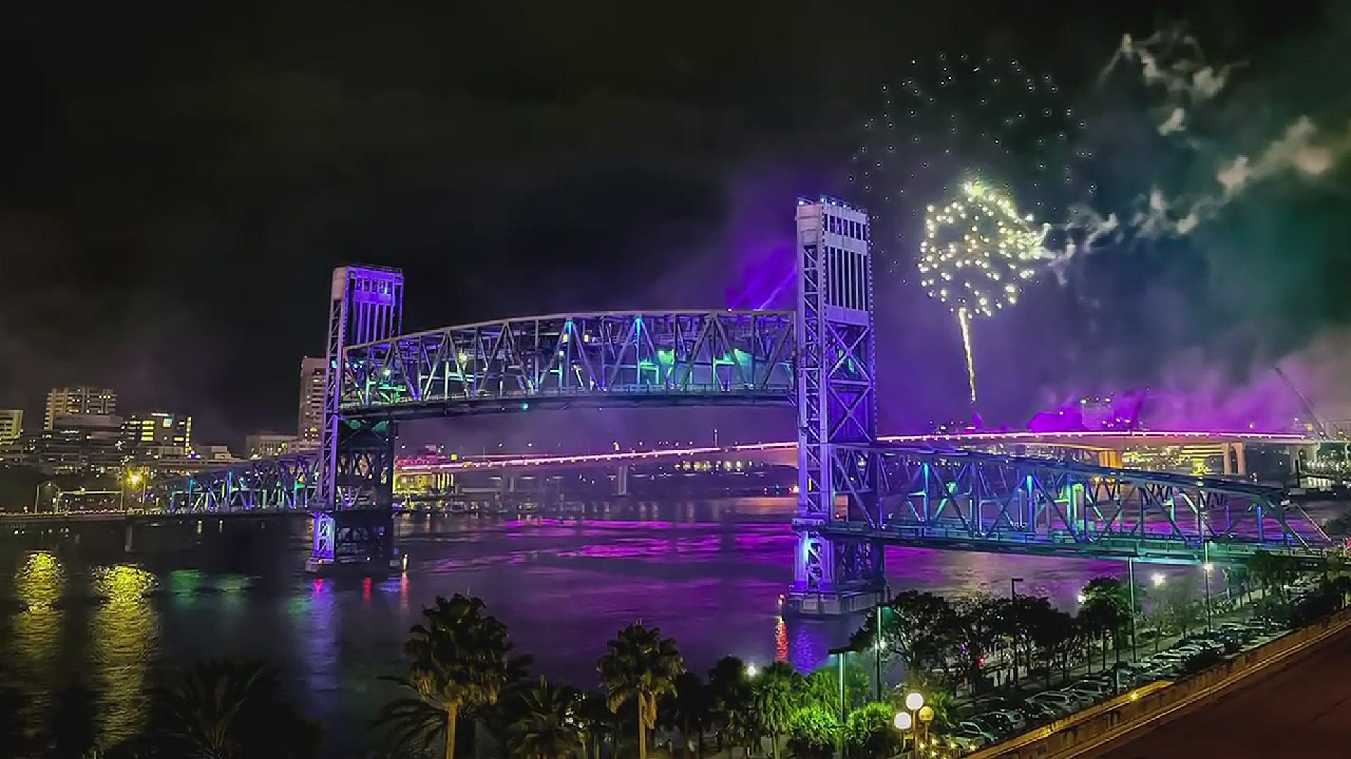 Farewell, 2020! First Coast News Photojournalist Jerry McGovern captured these photos of the fireworks over Downtown Jacksonville to ring in 2021.