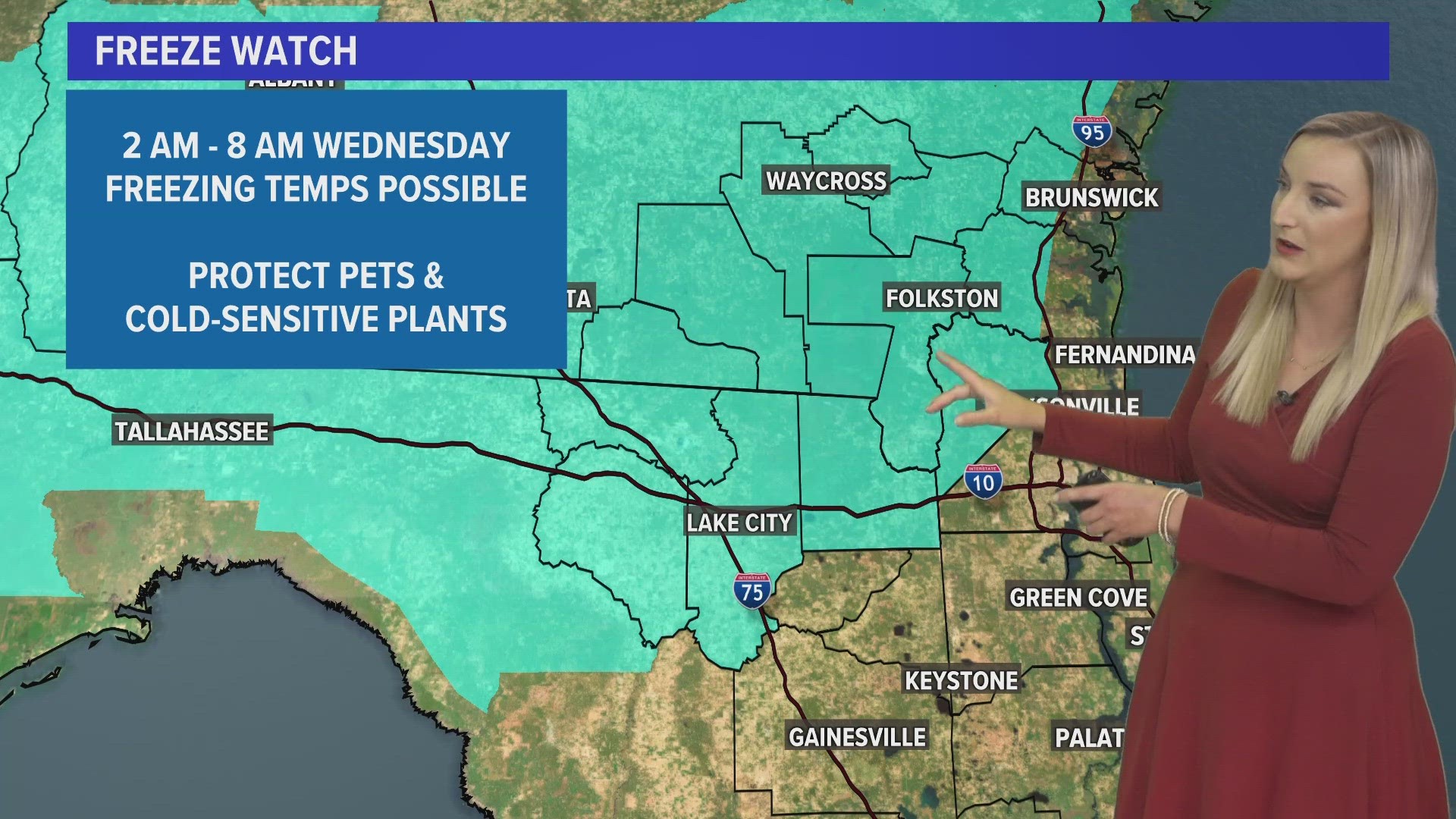 Patchy frost is possible Wednesday and Thursday morning