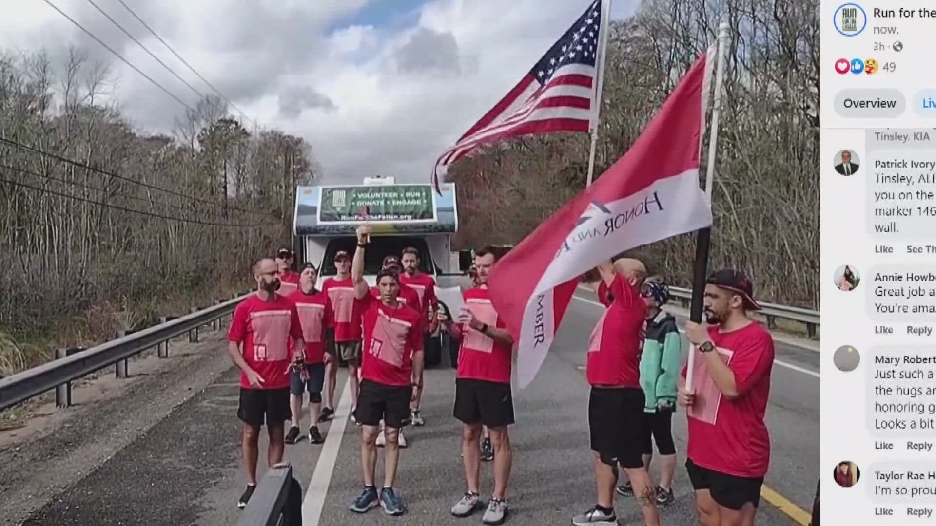 Starting Friday, Feb. 9, a group will run from Tallahassee to Jacksonville and stop every mile to honor Florida servicemembers who died serving the United States.