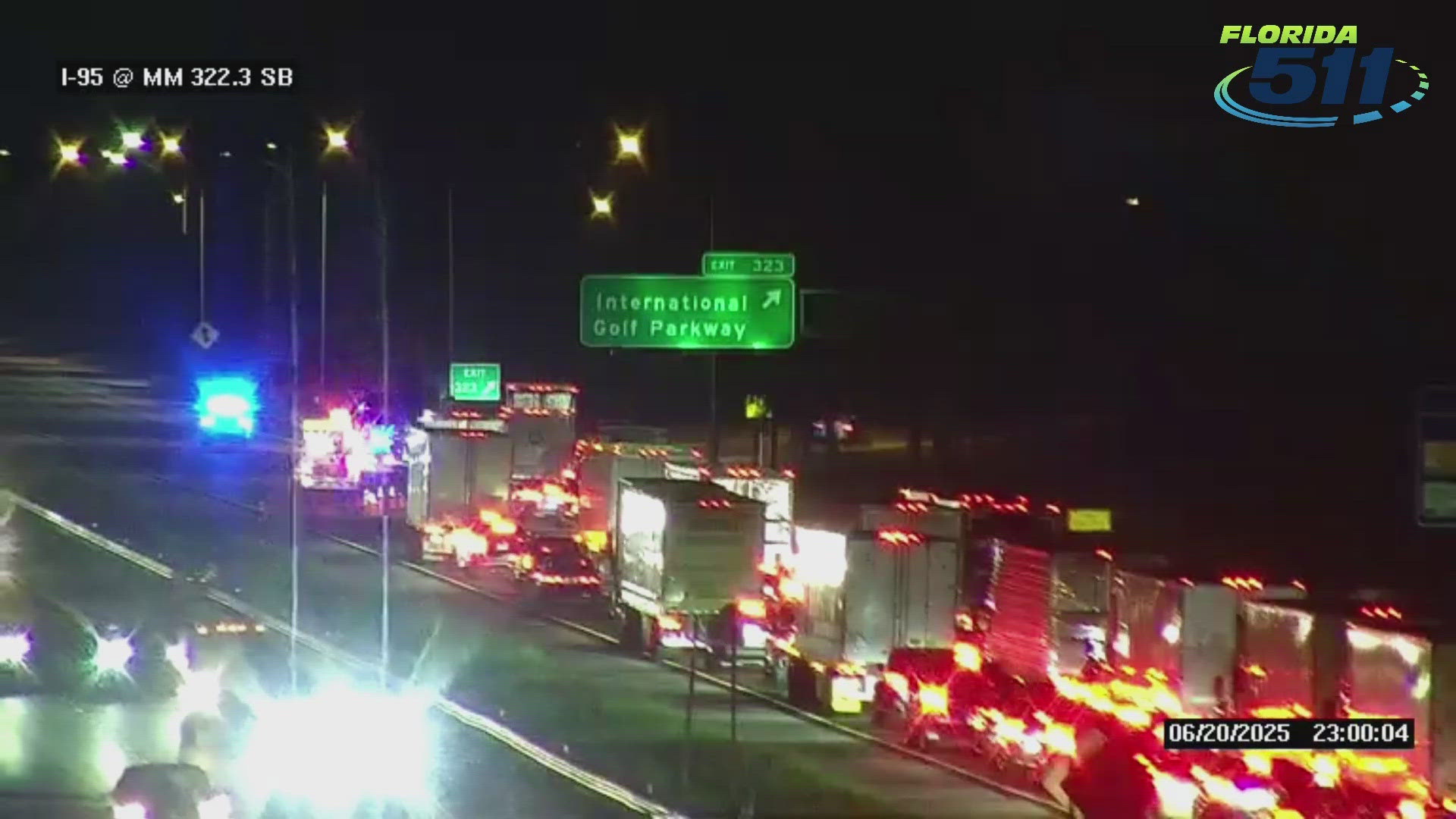I-95 North shut down at International Golf Parkway Friday