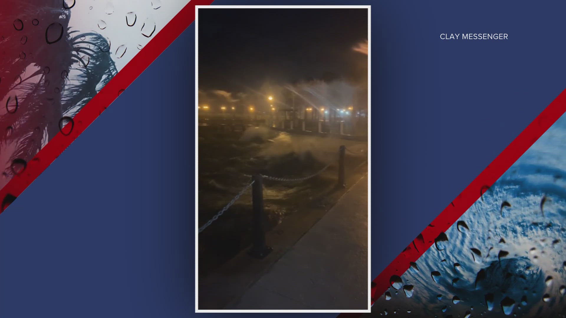 First Coast News crews experienced strong winds and rainfall in St. Augustine from Milton.