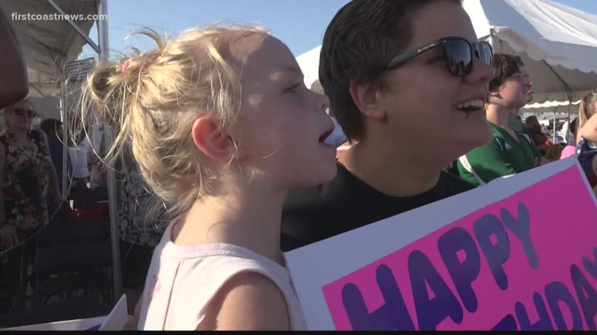 More than 4,500 sailors and Marines returned home to Naval Station Mayport Thursday and were greeted by family members and friends in an emotional reunion.