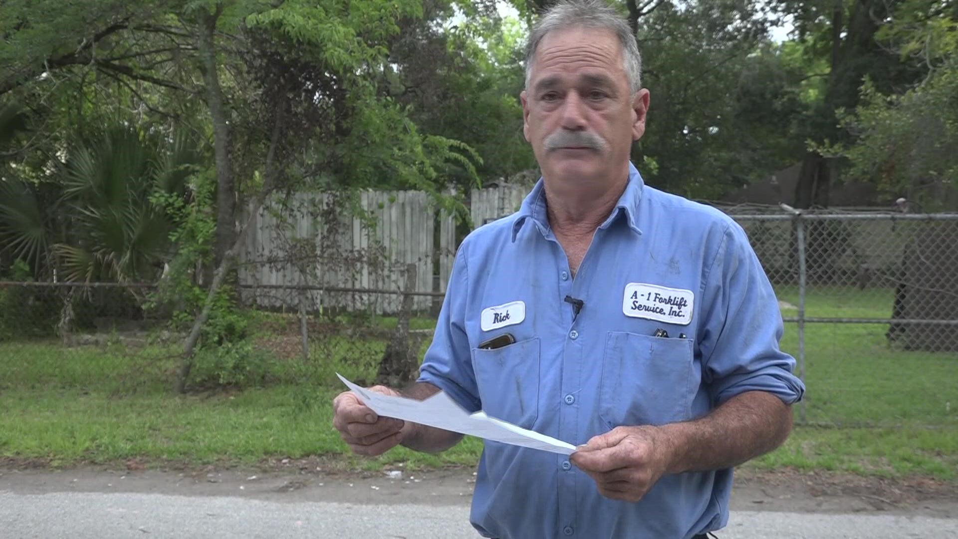 Two Jacksonville men claim code enforcement officers are unreachable, sometimes until after they get a bill for hundreds of dollars.