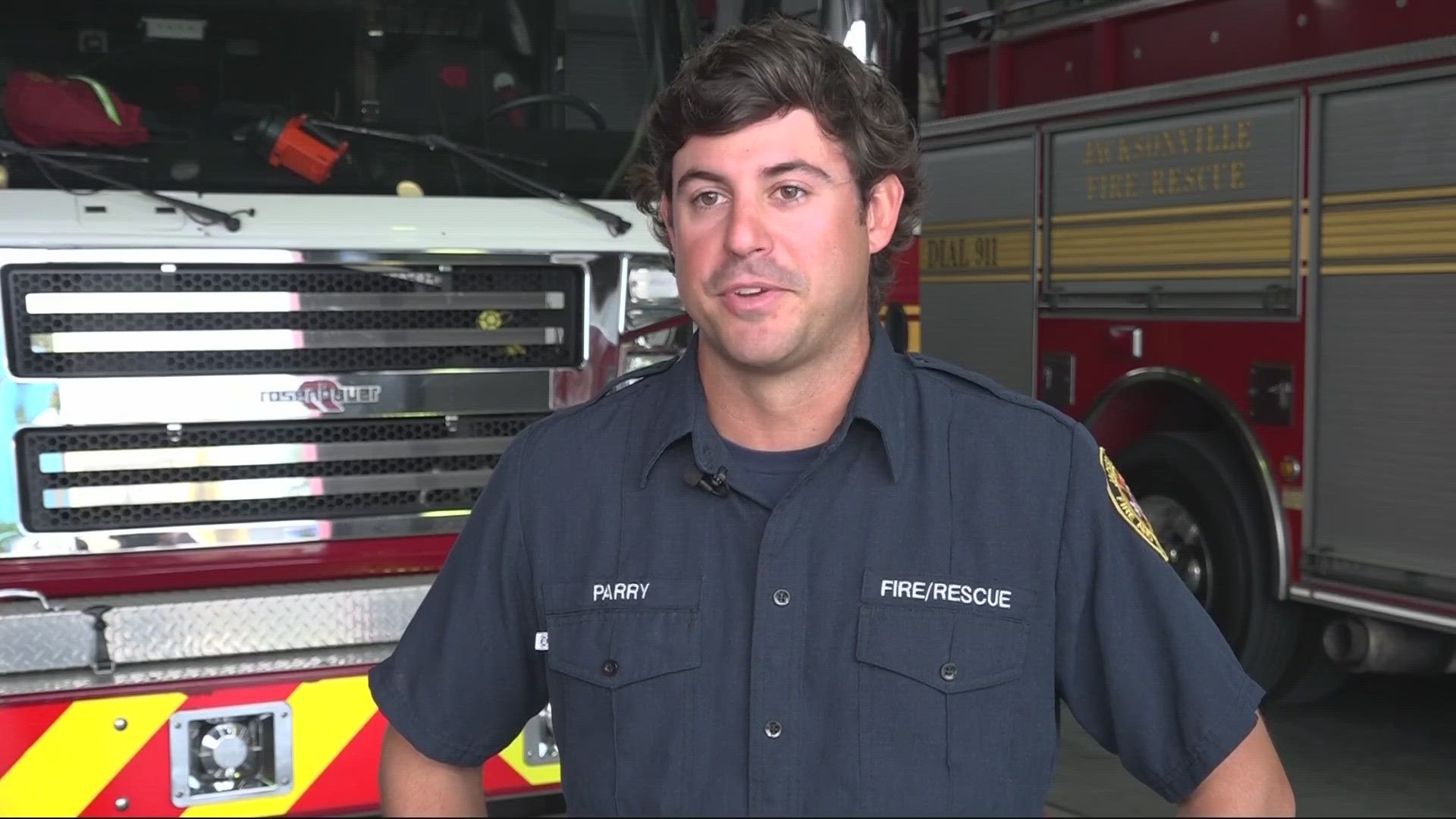 Firefighter Hunter Parry knew to be on the lookout because of a new countywide emergency notification system that the city of Jacksonville created this year.