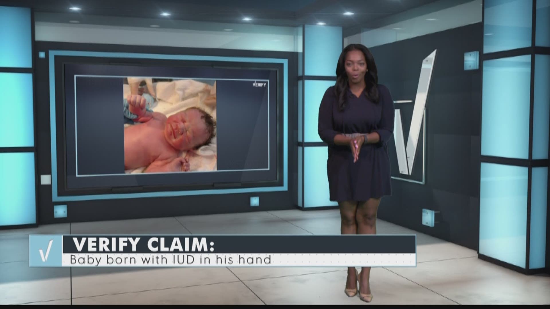 Verify: Viral photo of baby holding IUD