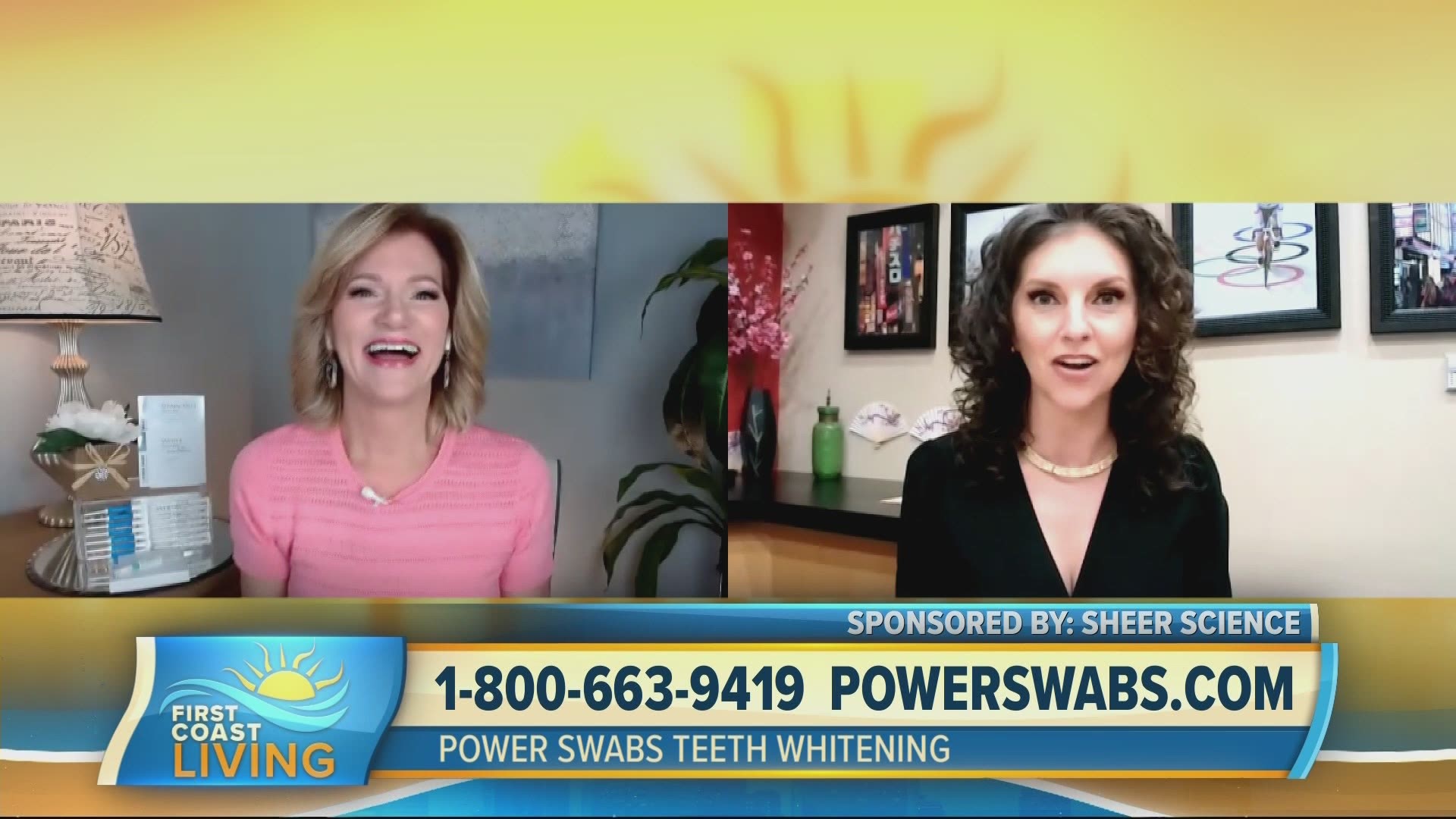 Power Swabs whitens your teeth while hydrating your enamel.