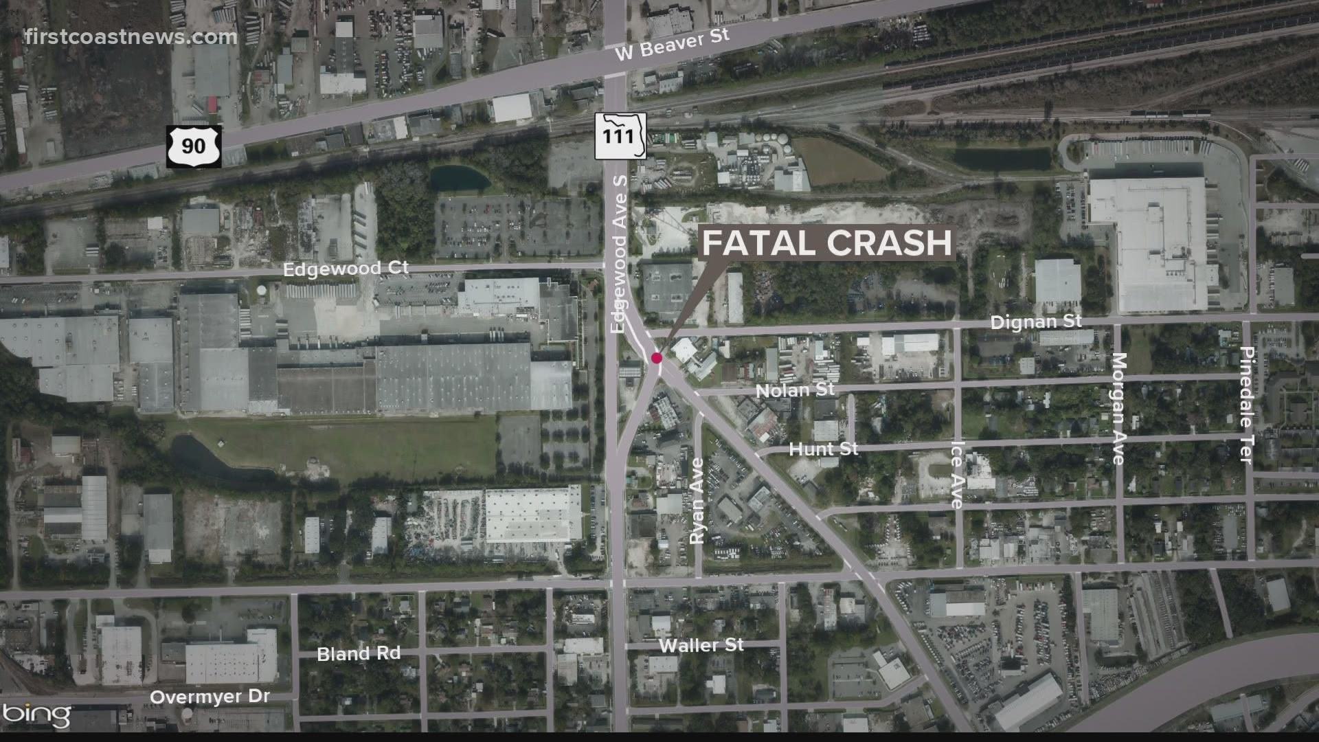 1 dead after vehicle hits billboard in Edgewood area