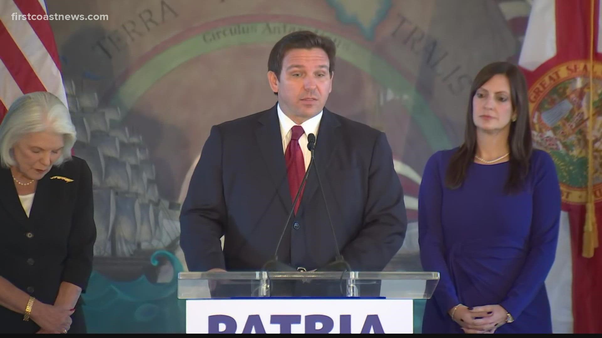 Their remarks came amid DeSantis' announcement of $25 million to restore the Freedom Tower in Miami.