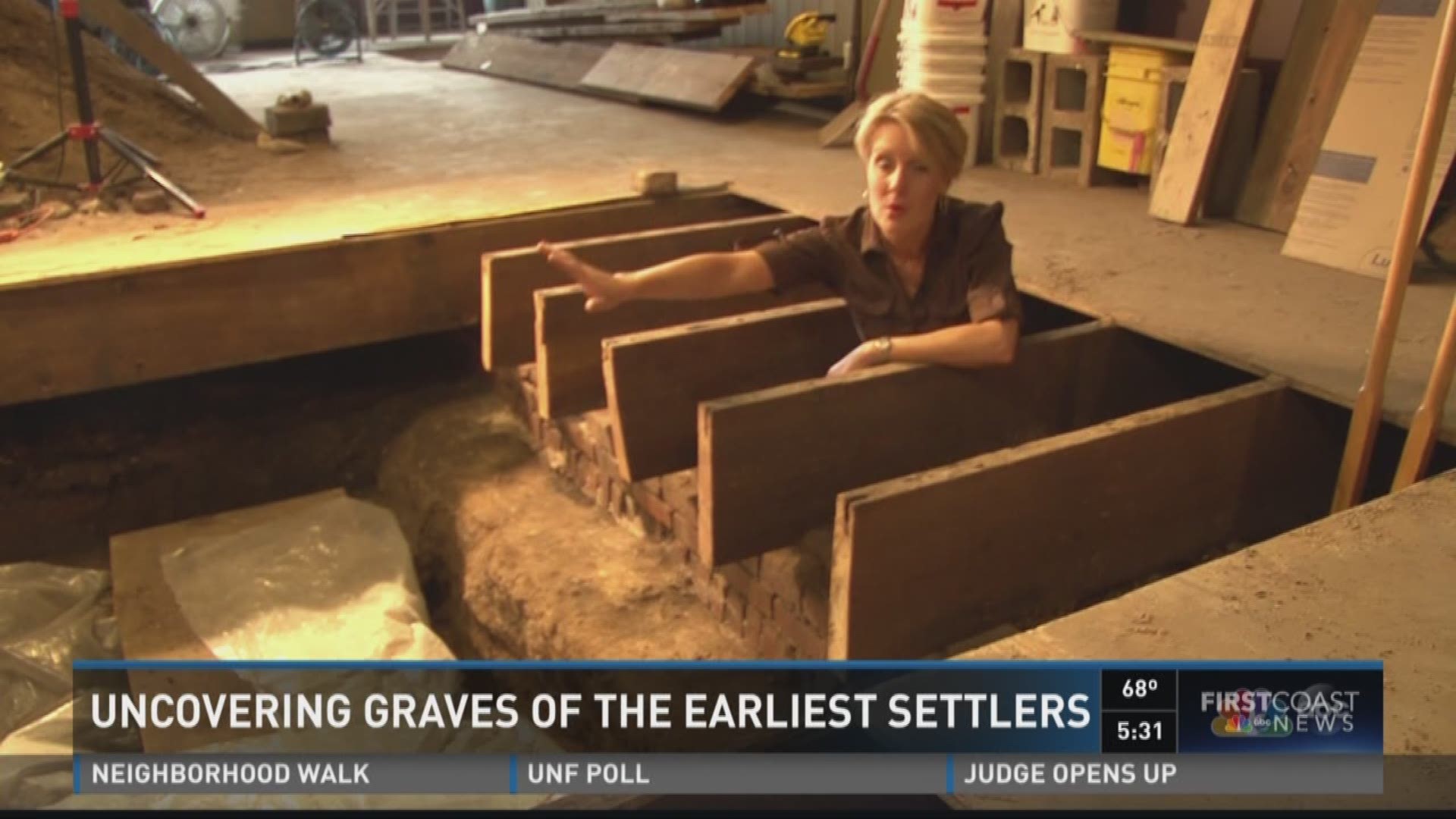 Uncovering graves of the earliest settlers