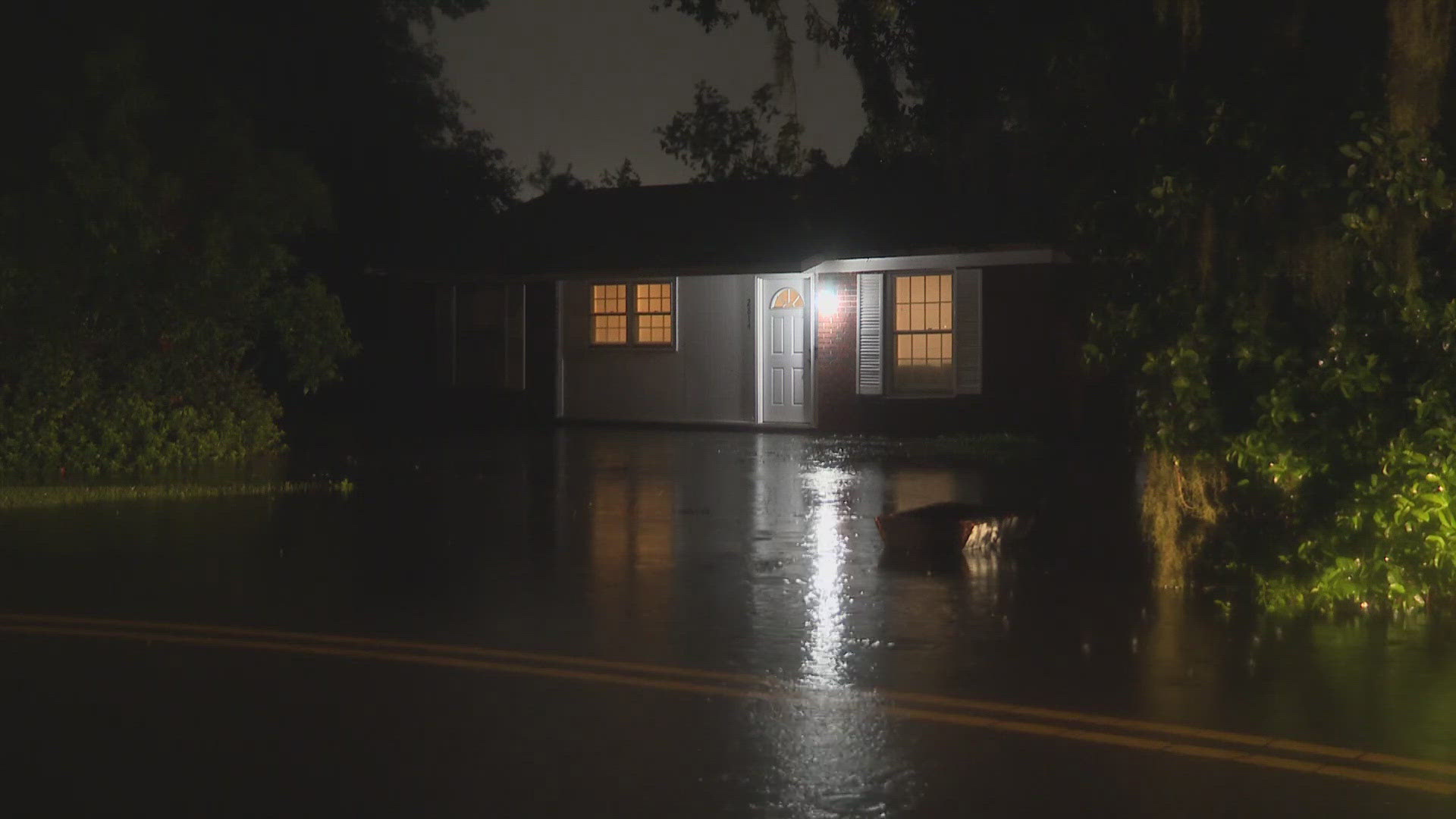 Crews were already out clearing debris Monday morning before the worst of Tropical Storm Debby moved into Southeast Georgia.