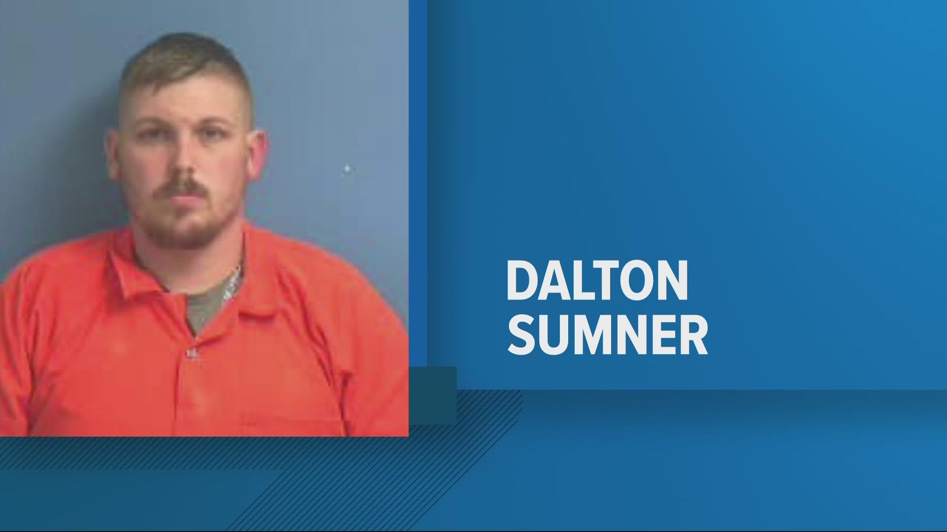 After an arrest warrant was issued for 'sexual battery on victim 18 or older with special circumstances', Dalton Sumner surrendered himself.