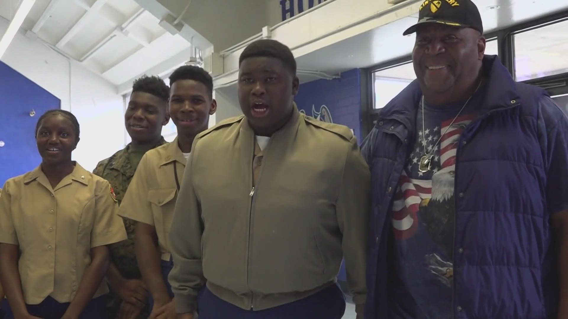 Students at Ribault High School in Jacksonville got the chance to meet some of their local Vietnam veterans.
