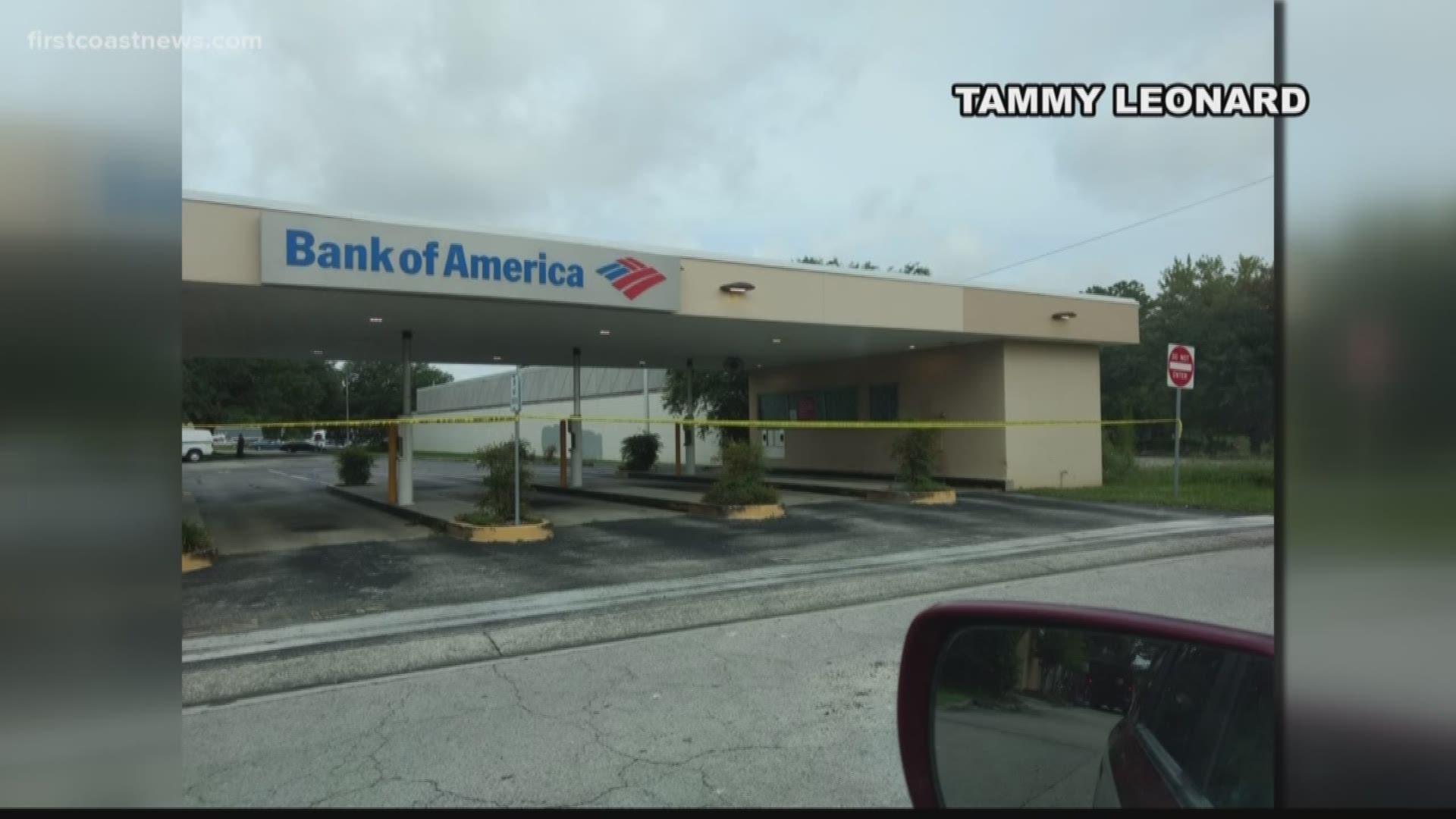 There is an active bank robbery investigation at the Bank of America near Wells and Blanding Boulevard.
