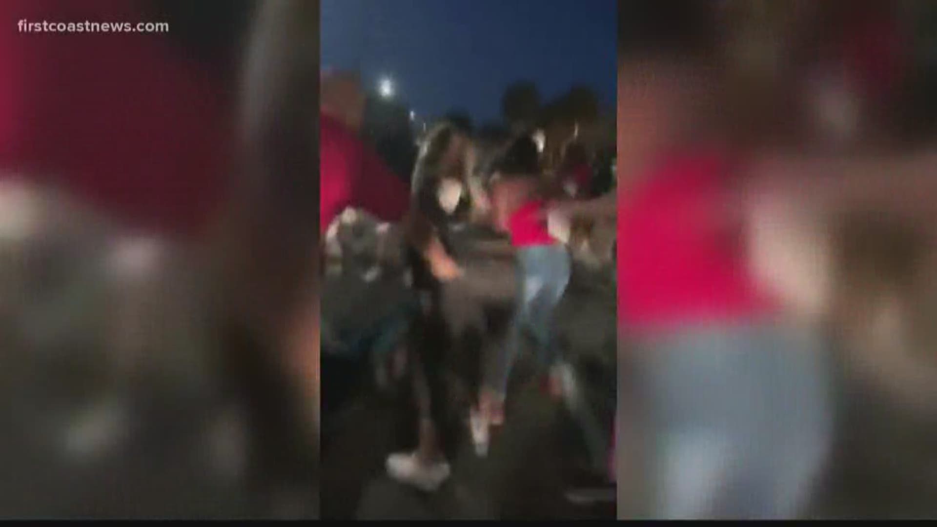 Fights caught on camera spilling out into the street are what have Duval County parents worried.