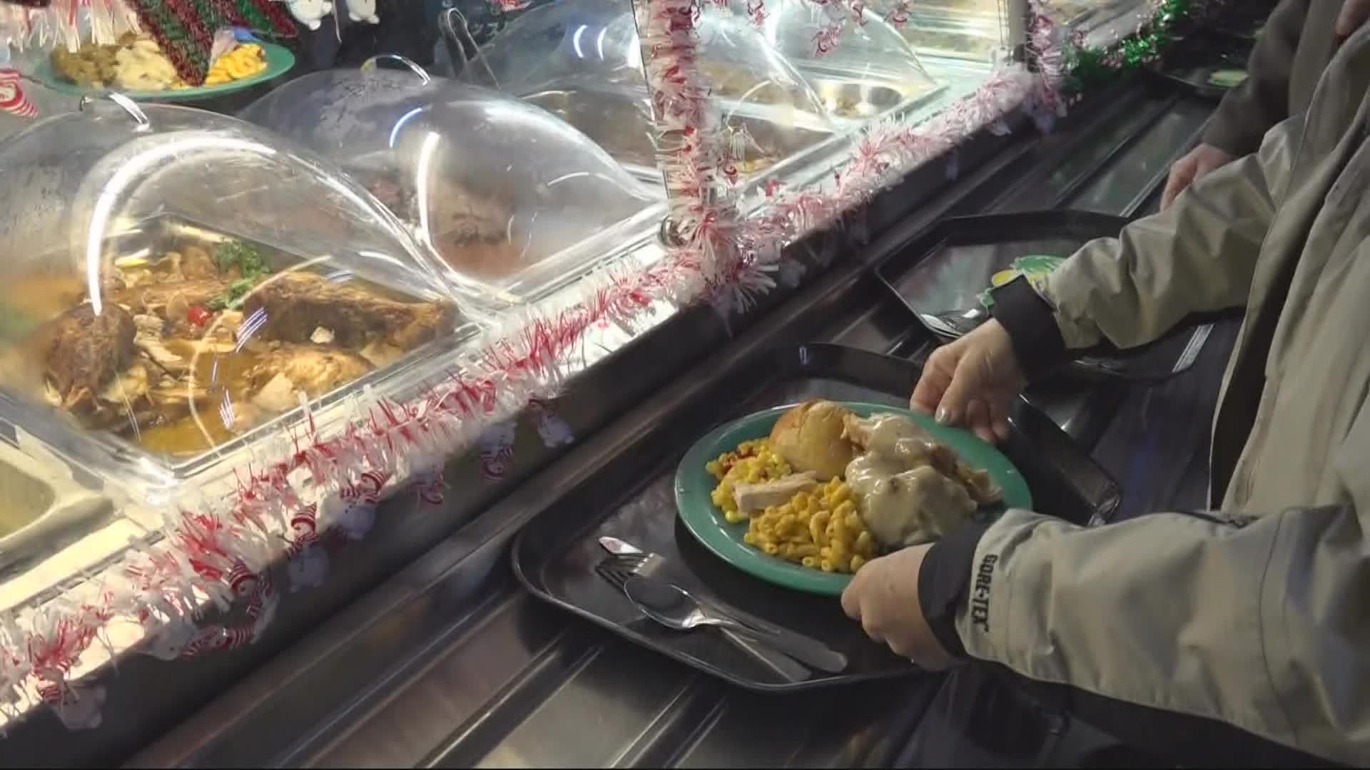 At Naval Station Mayport, a team of culinary specialists woke up early Christmas morning to make sure those living on base had a hot Christmas meal this holiday.