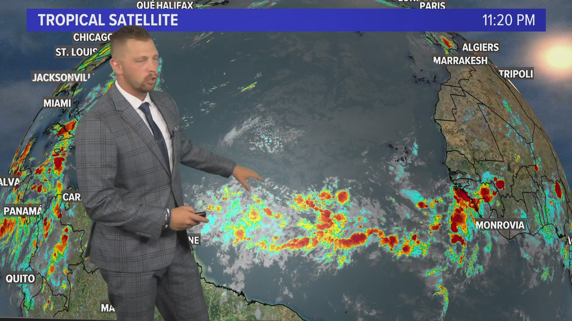 Steamy conditions with more storm chances Thursday