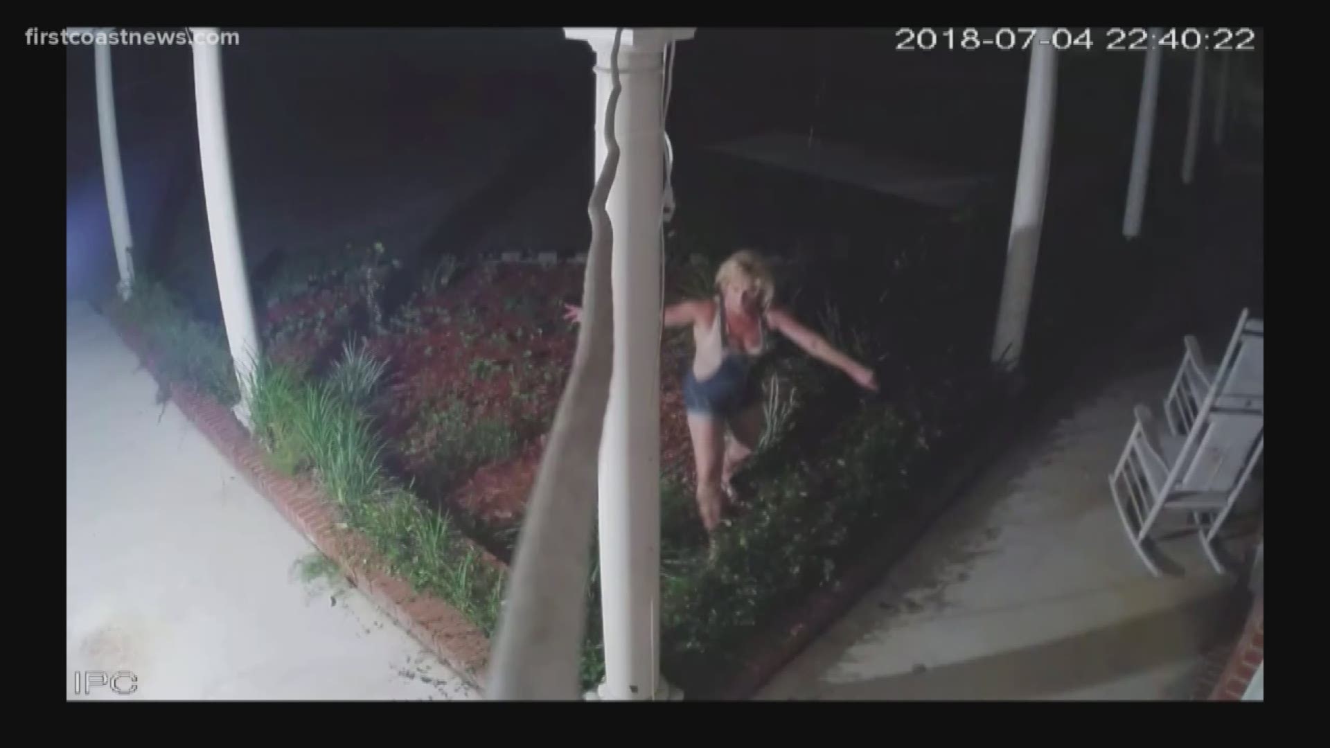 Surveillance videos shows a woman breaking into local attorney John Phillips' office on Ortega Boulevard. Authorities believe she may have been intoxicated.