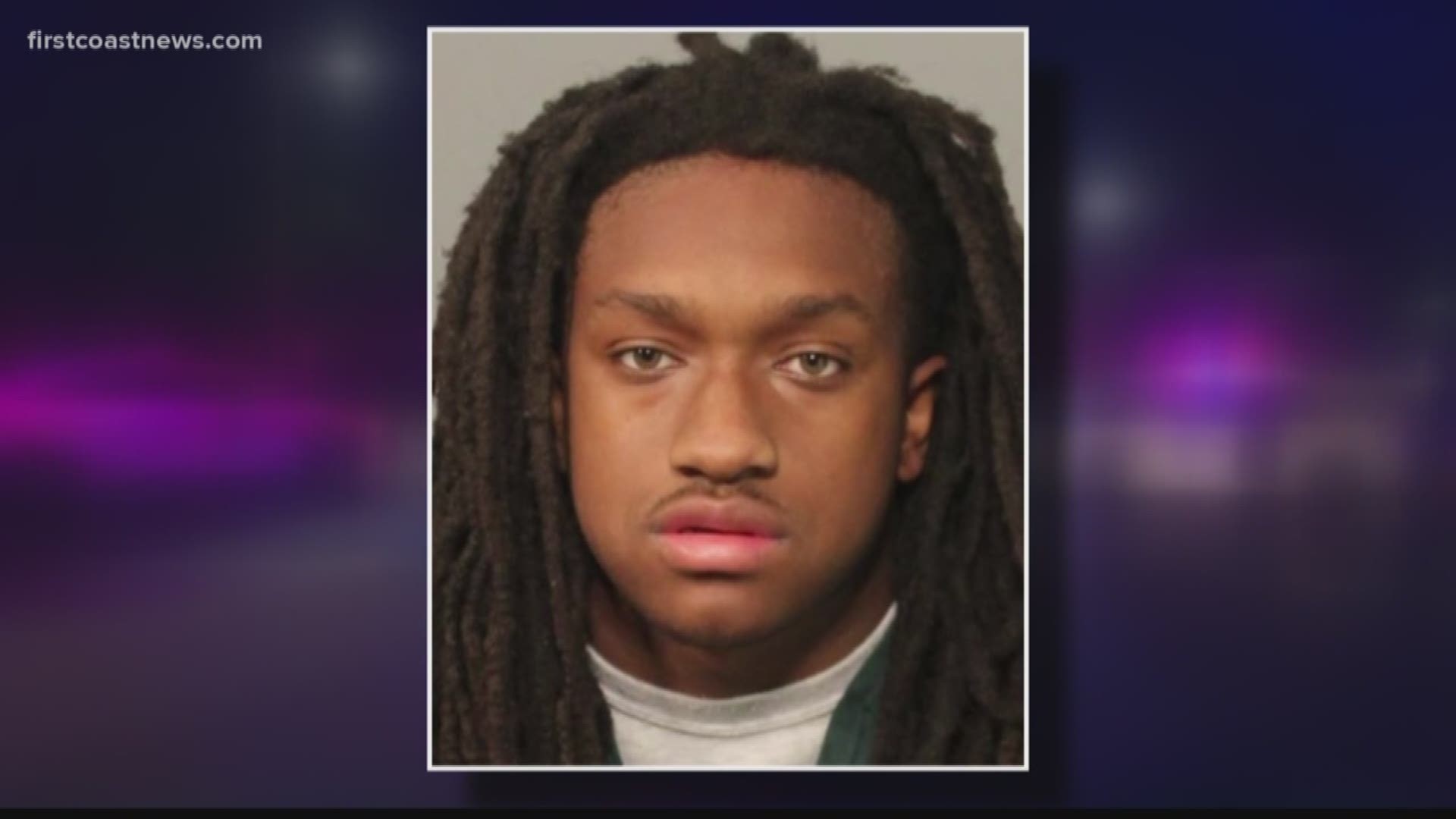 Police Raines HS student strikes teacher with trash can