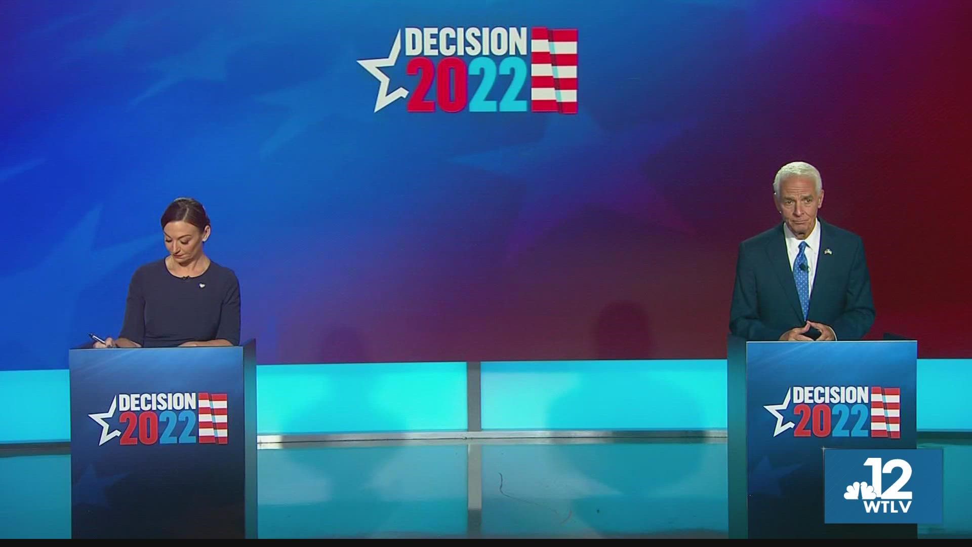 Candidates Nikki Fried and Charlie Crist are the Democratic front-runners in the 2022 gubernatorial race in Florida.