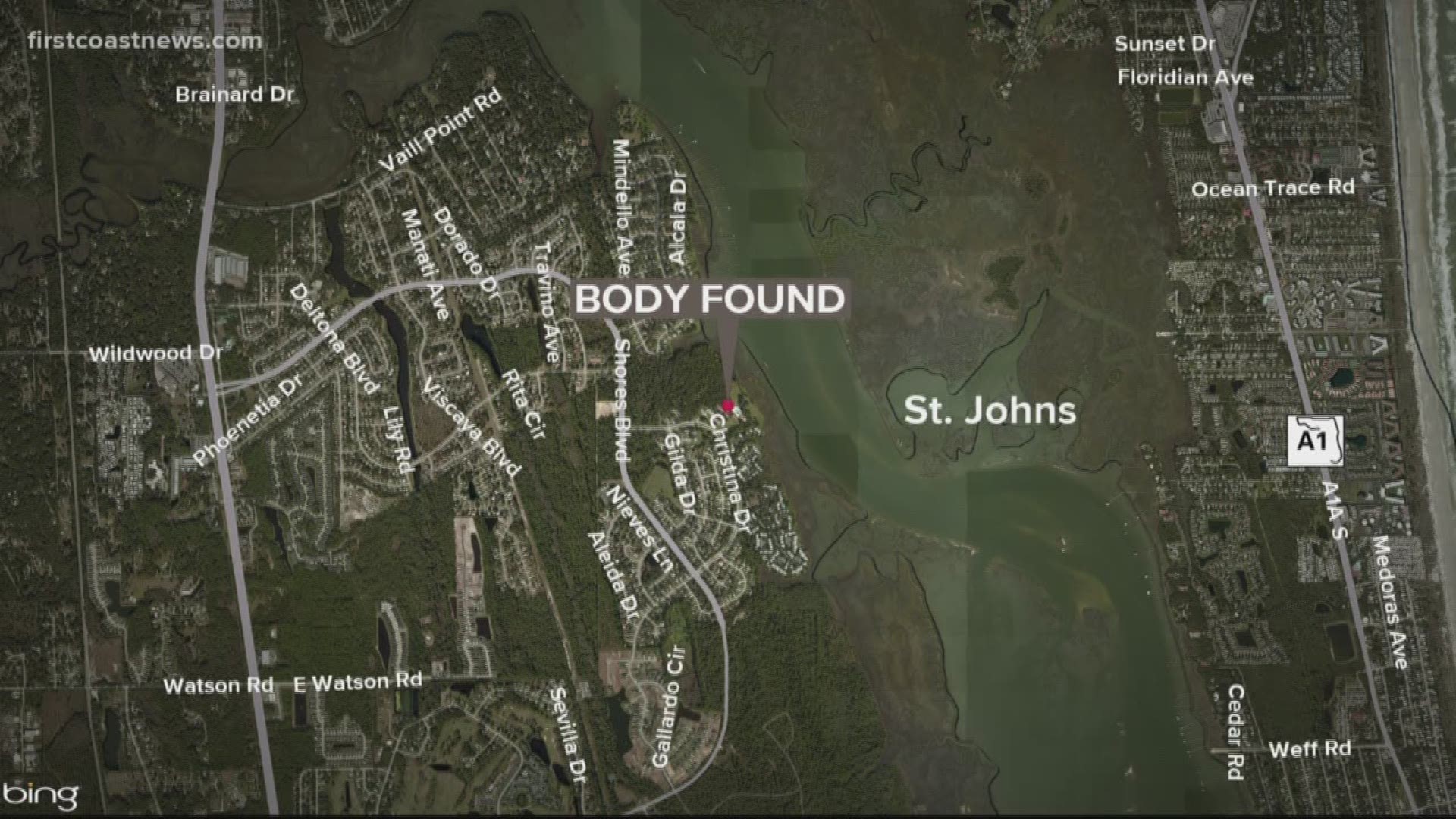 The body was found floating in the Intracoastal Waterway. Authorities are now trying to determine the person's identity.