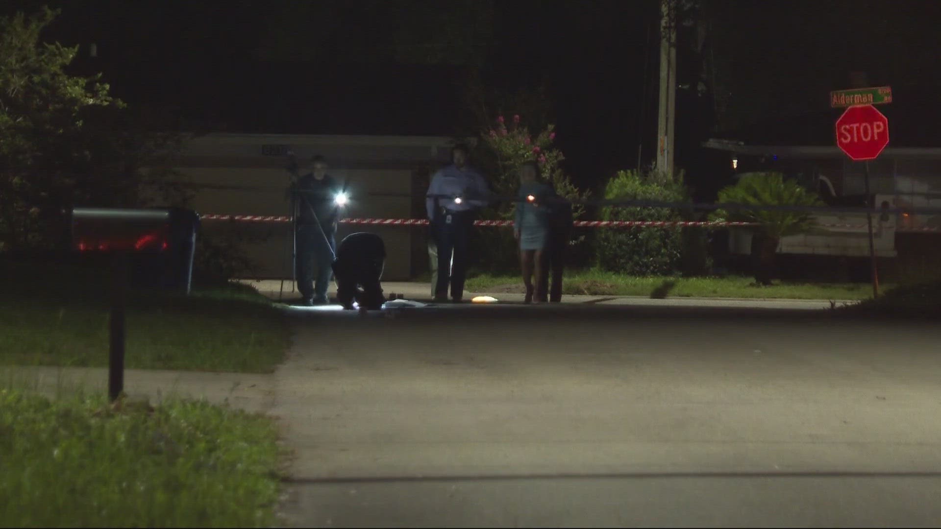 One man was found shot dead in the Alderman Park neighborhood Monday night. In an unrelated shooting less than 15 minutes away, two others were shot.