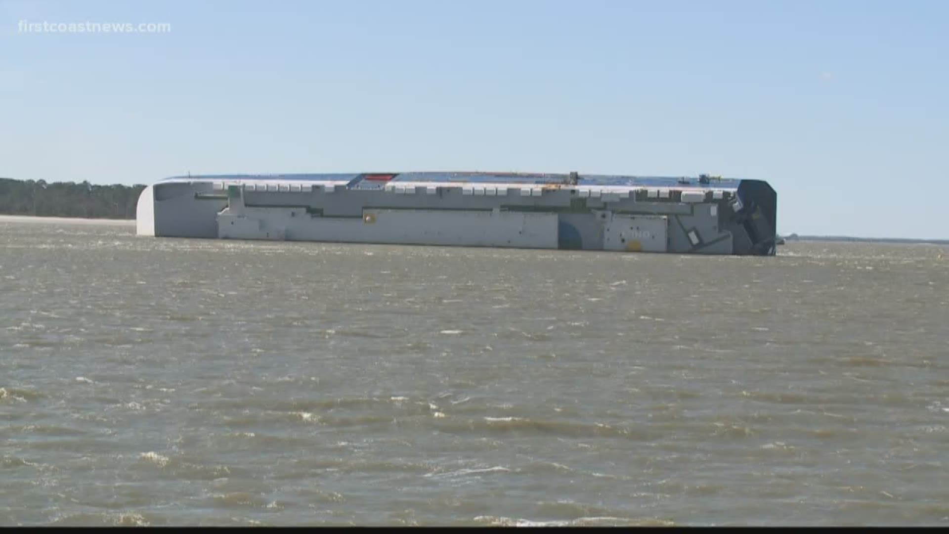 In September, the cargo ship carrying 4,000 cars and dozens of crew members capsized in Georgia's St. Simons Sound.