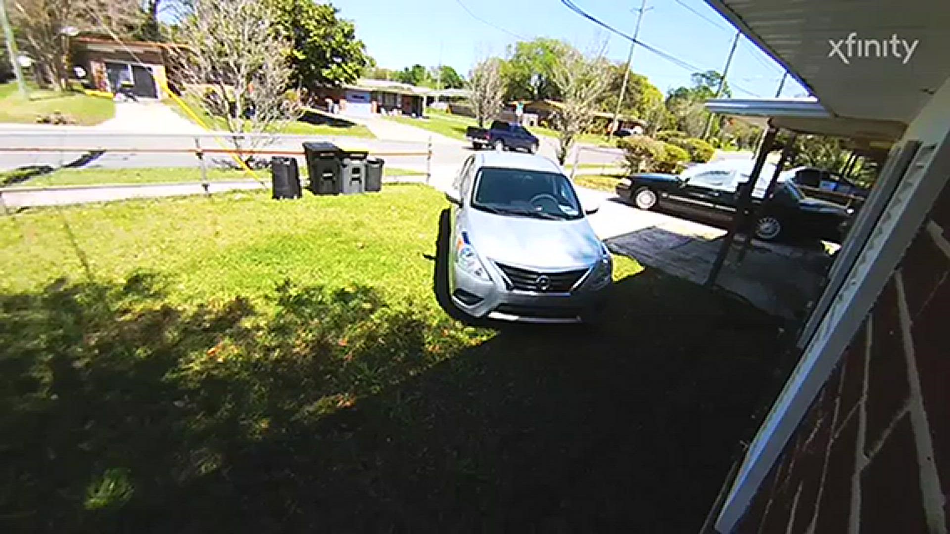 *Warning: This video contains strong language. Multiple people were injured on Saturday afternoon after a car plowed into a home in the Grand Park area.