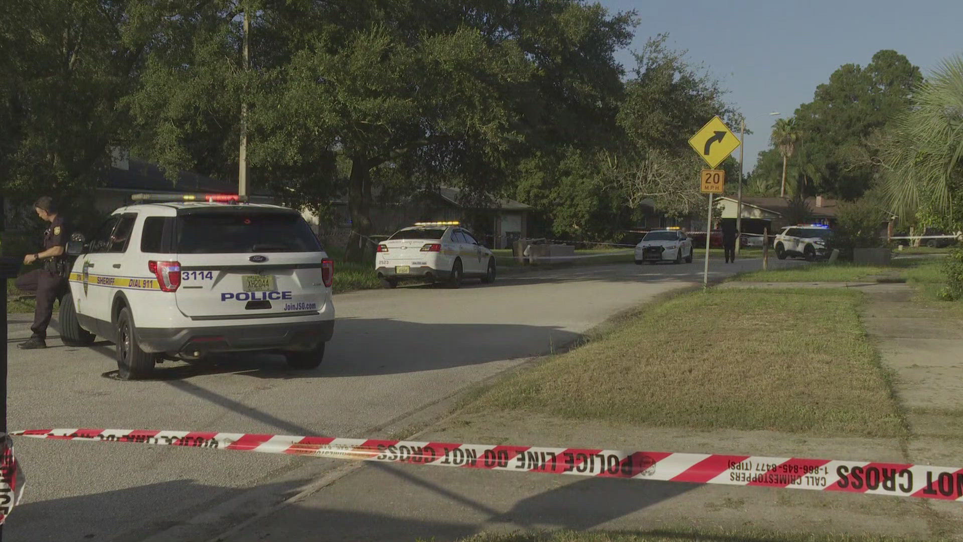 The Jacksonville Fire & Rescue Department says the crash involved a car and a bicycle.