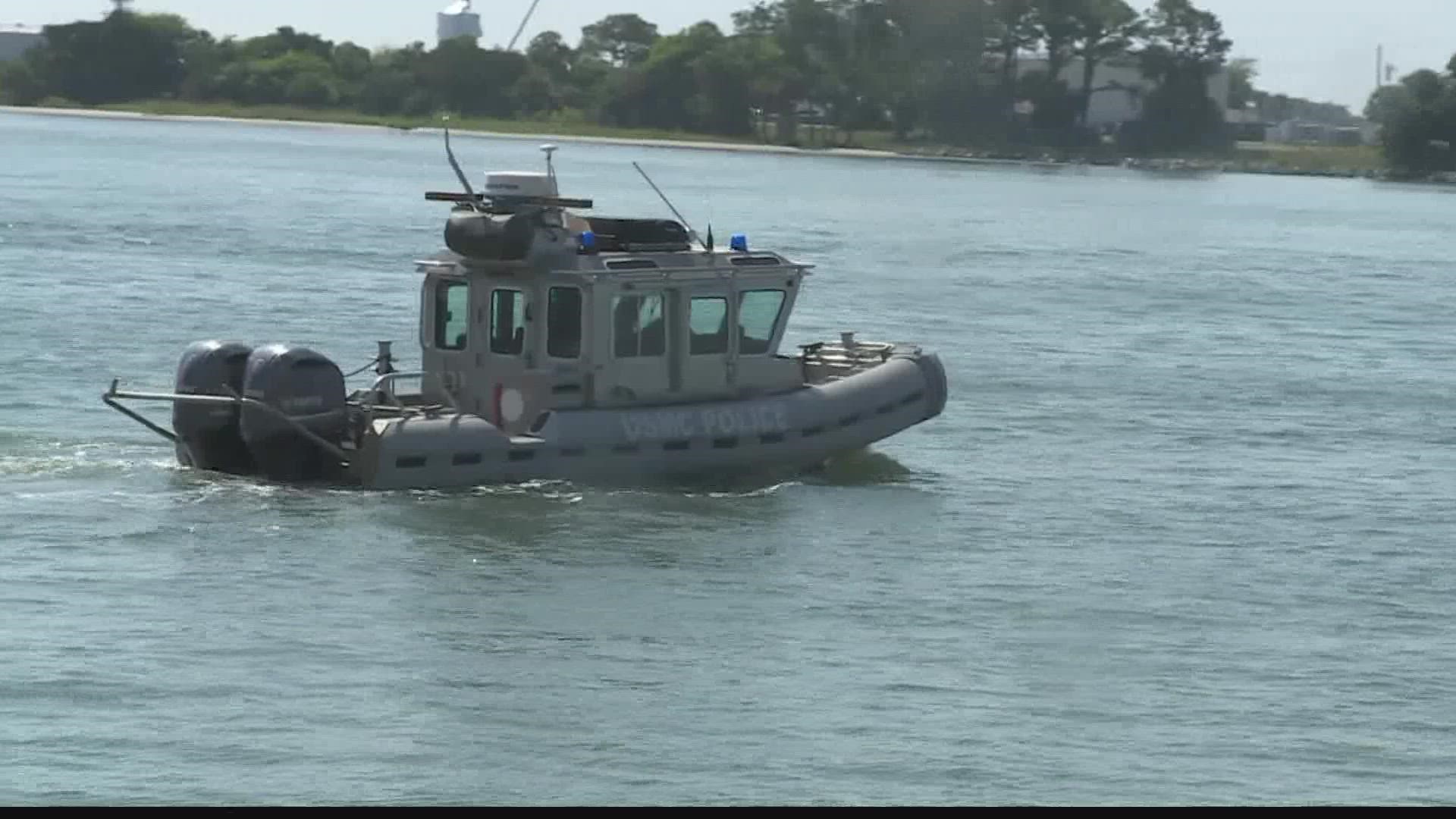 According to Customs and Border Protection the reason for jumping off the ship is unknown. A search ensued around the Fort George Island Marina. One man was rescued.