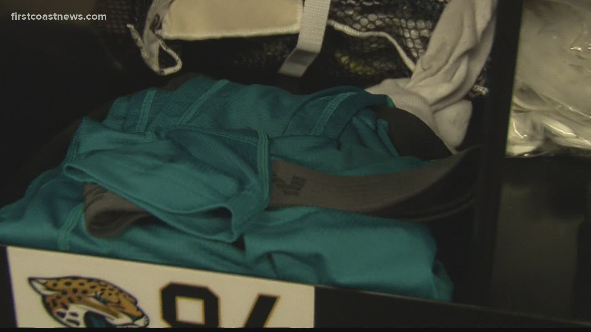 Following the Jaguars announcement that they are going back to teal as their primary home color, Mia O'Brien caught up with the team's head equipment manager