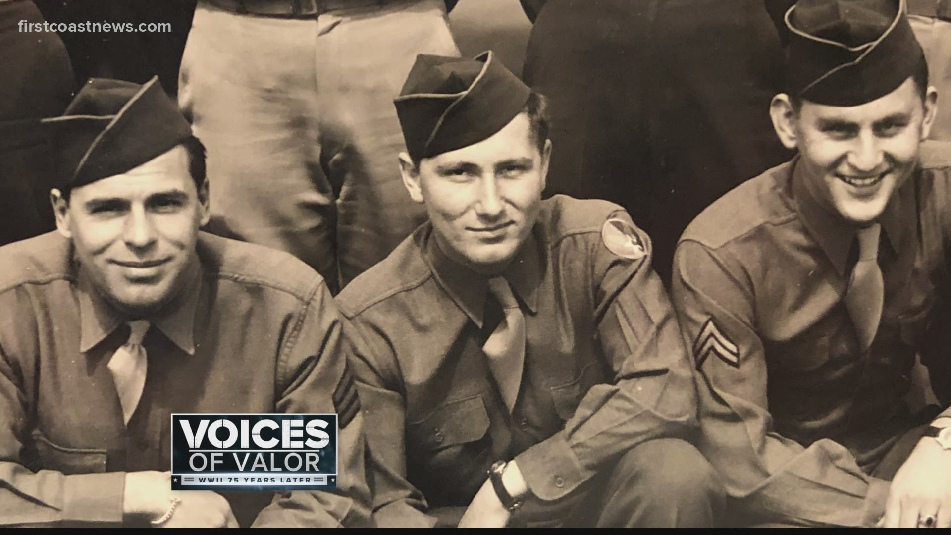 World War II veteran Kenny Bender explains why he carried a piece of fabric with a message in eight different languages.