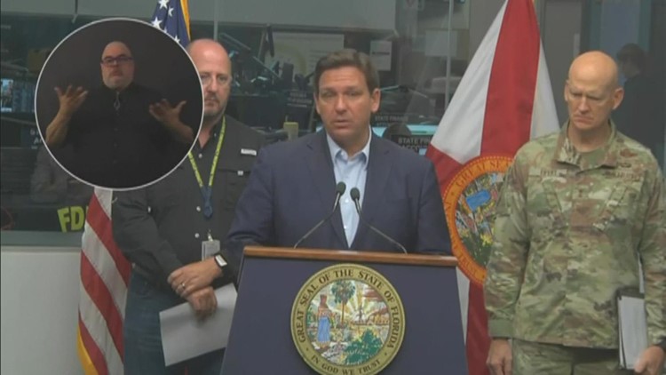 Florida Gov. DeSantis issues update on state response to Tropical Storm Ian