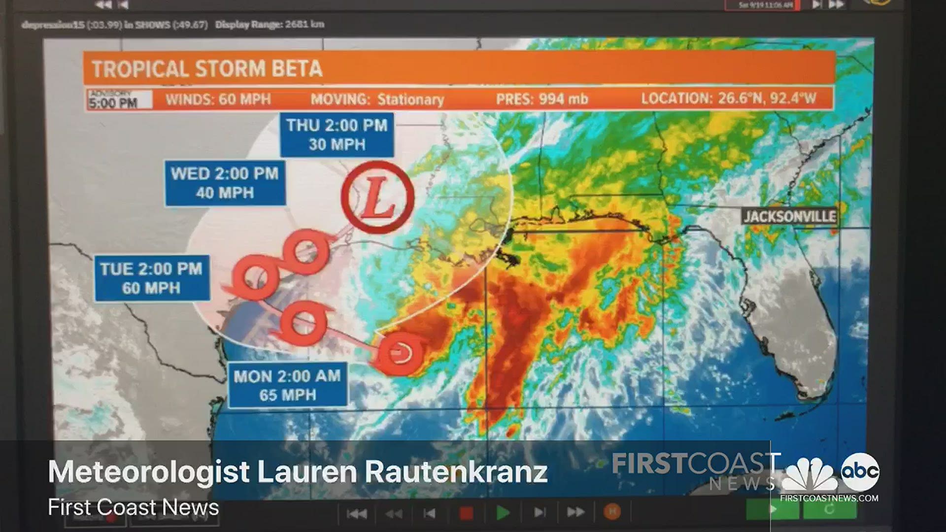 Meteorologist Lauren Rautenkranz is tracking Tropical Storm Beta and our local coastal nor'easter.