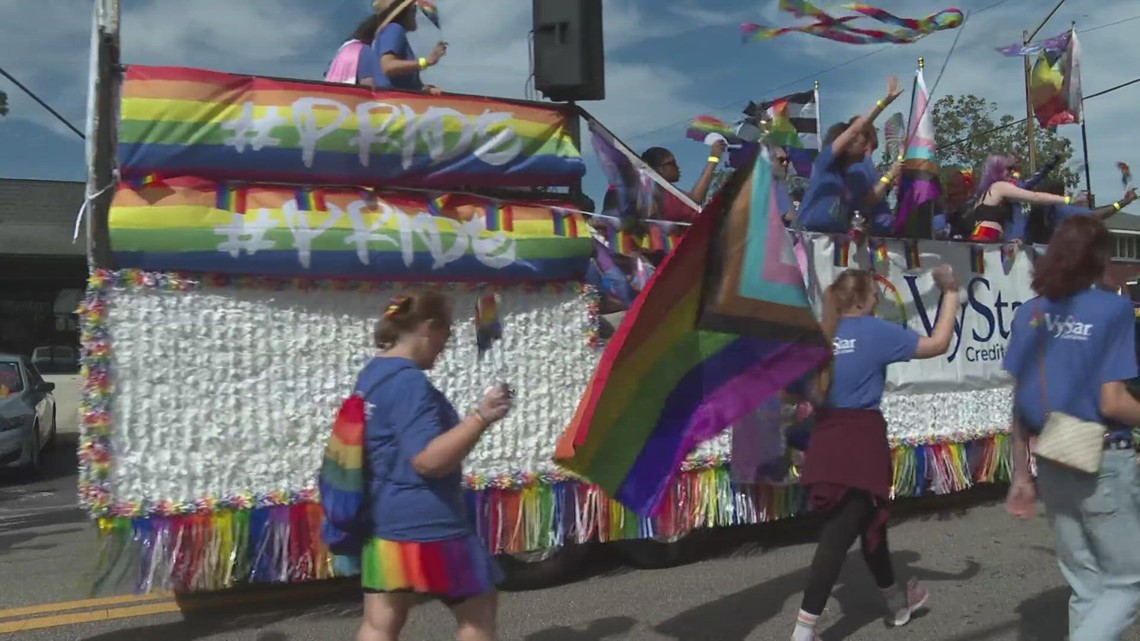 People line Five Points for Annual River City Pride Parade