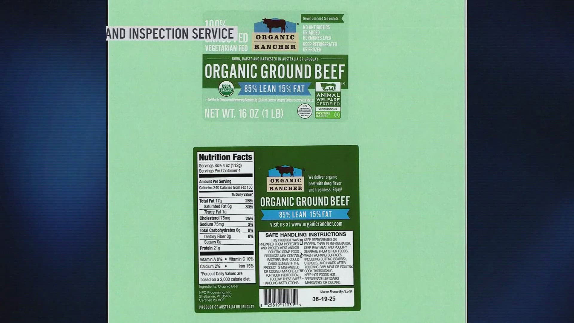 The strain of E. coli found during testing of the meat is the most common strain to cause illness in people.