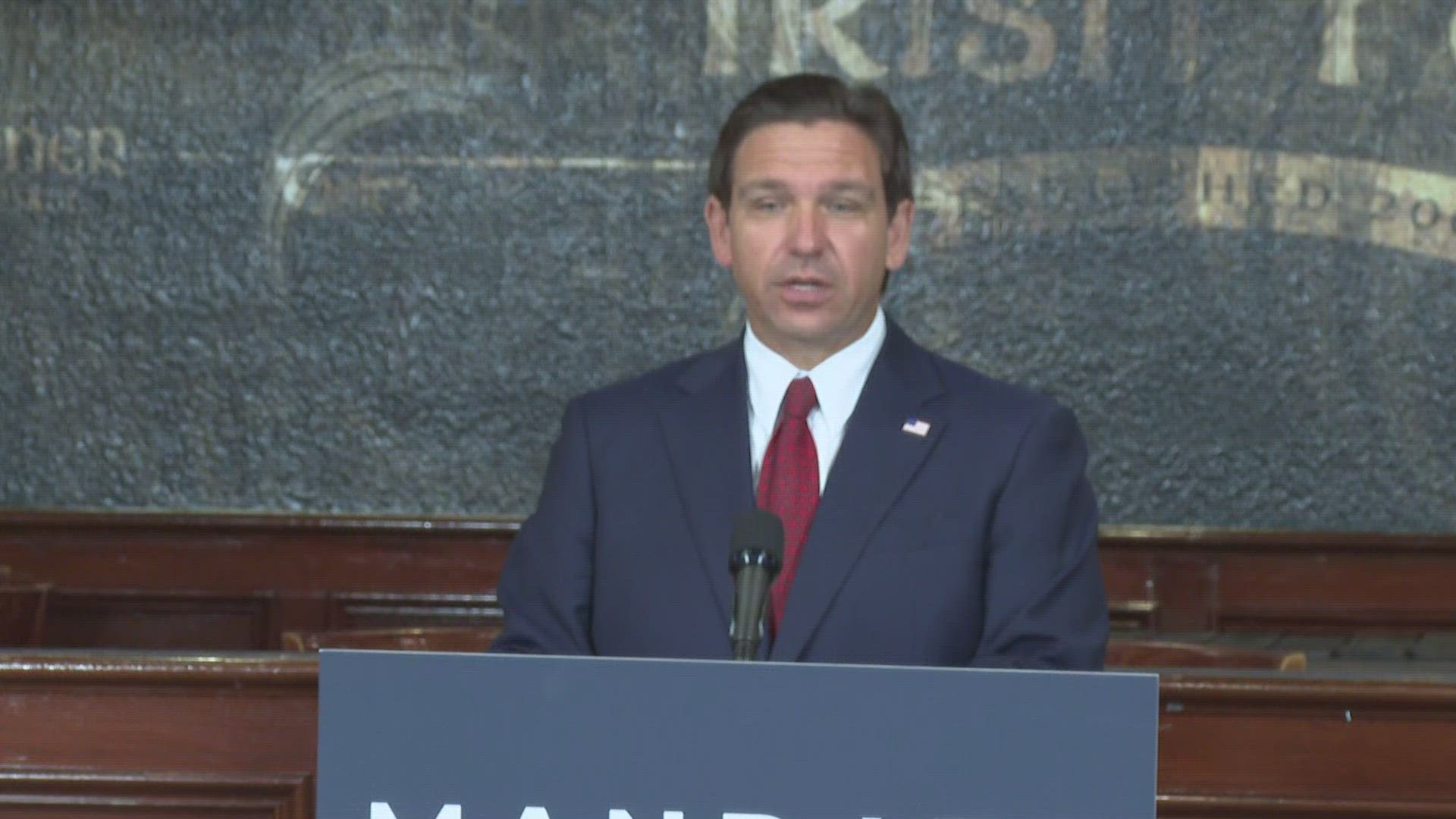 The governor spoke at Culhane's Irish Pub and Restaurant on Jacksonville's Southside at 9:30 a.m. on Thursday.