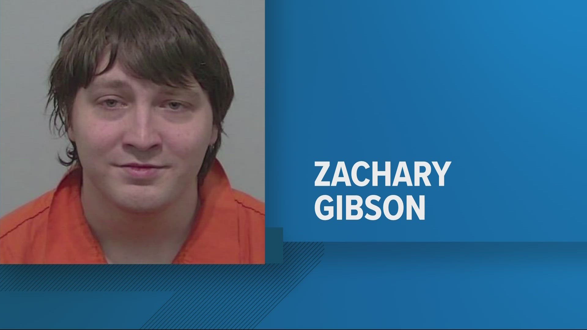 Zachary Gibson is charged with trespassing amid other charges.