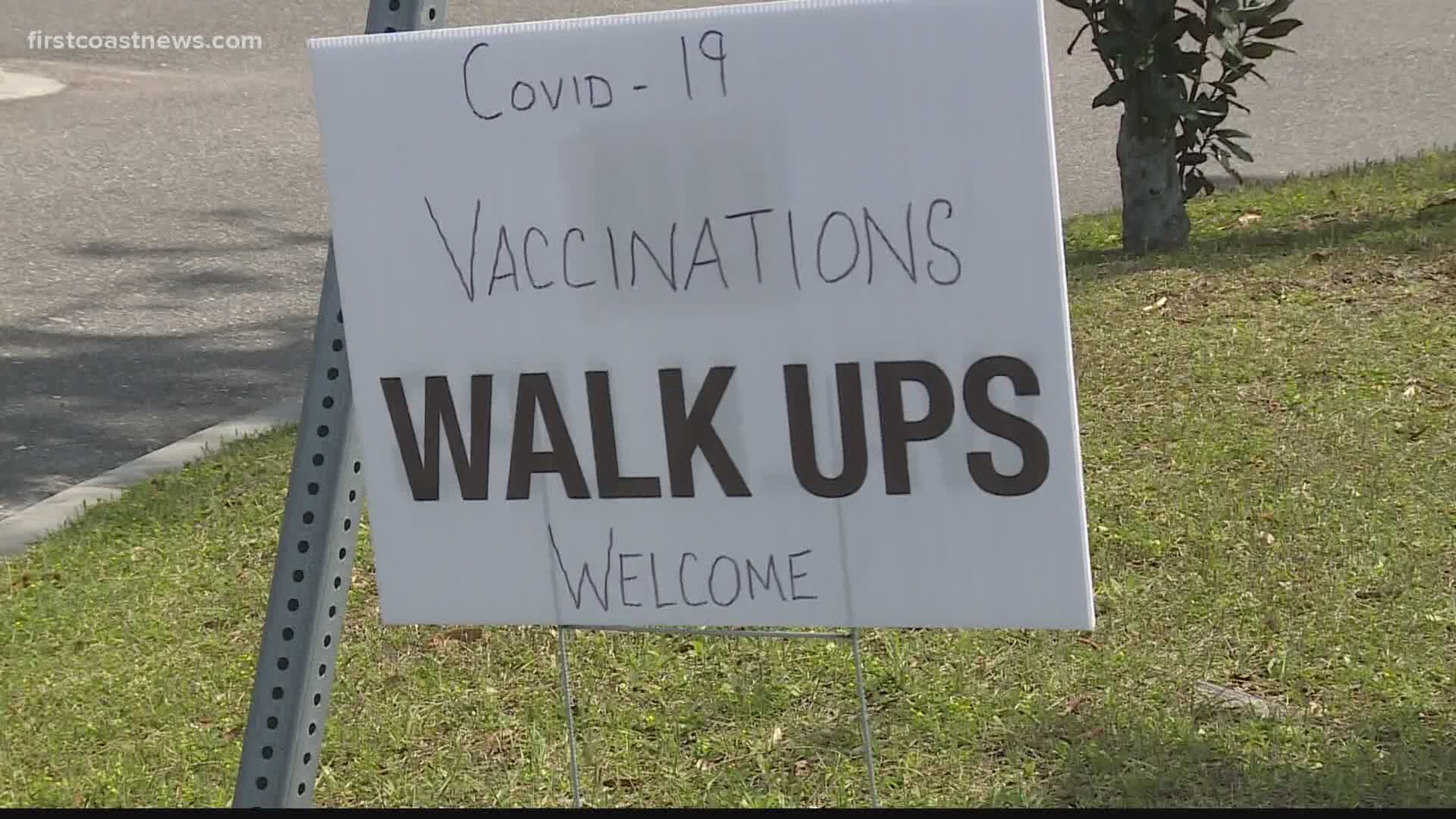 The Legends Center is open seven days a week and Celebration Church is open Monday through Saturday, with 200 doses of the Pfizer vaccine available at each site.