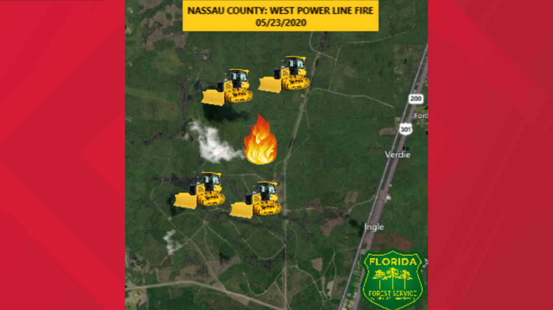 Brush fire reported in Nassau County Florida firstcoastnews com