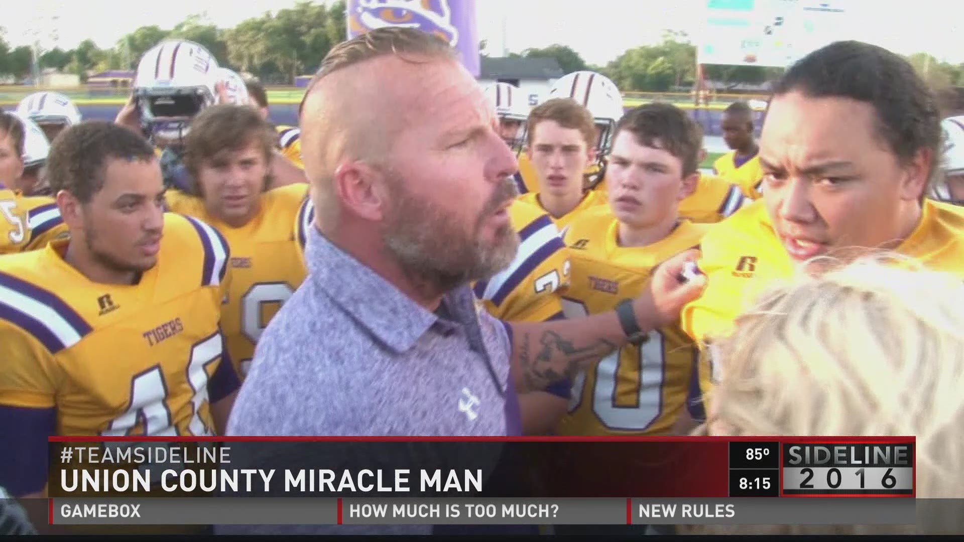 Union County Football Coach Ronny Pruitt Survives and Thrives With Slim Chance to Live.