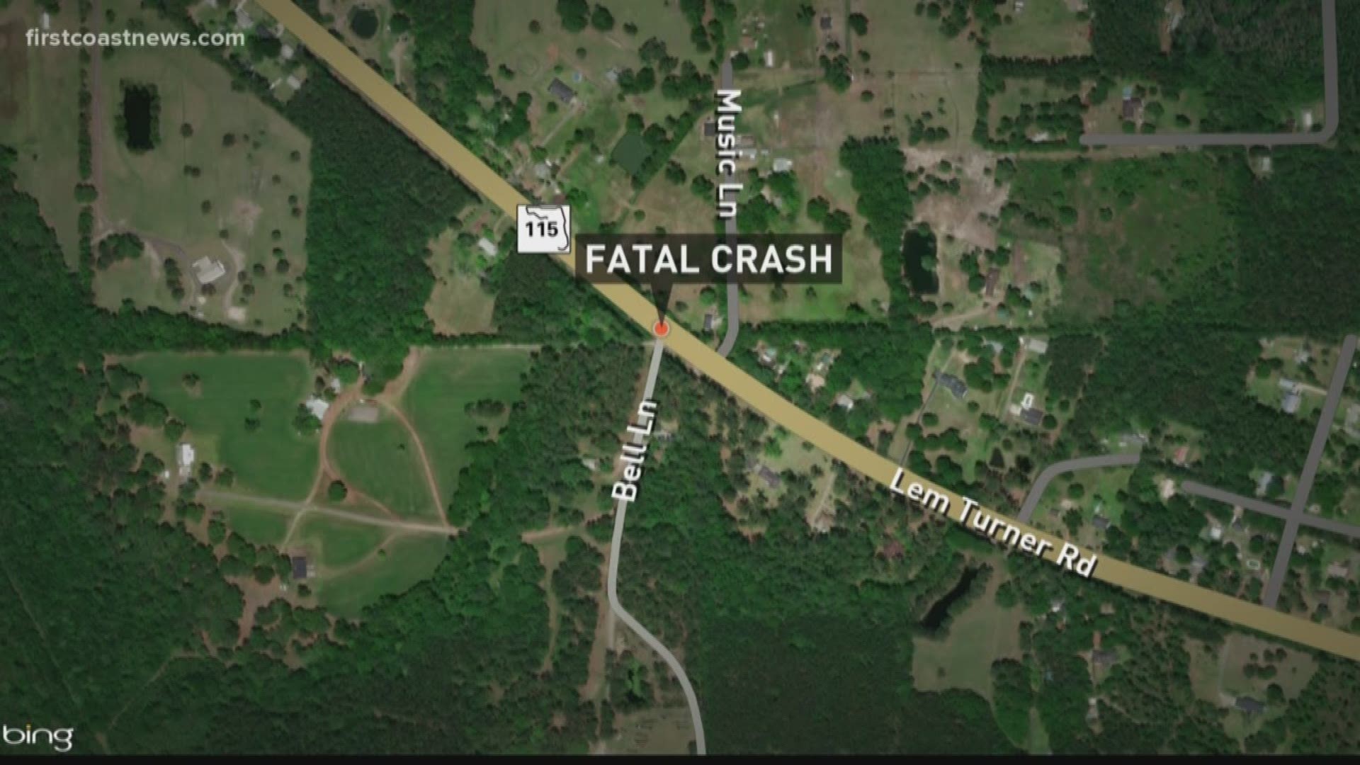 A Callahan woman died following a head-on collision along State Road 115 in Nassau County Friday night.