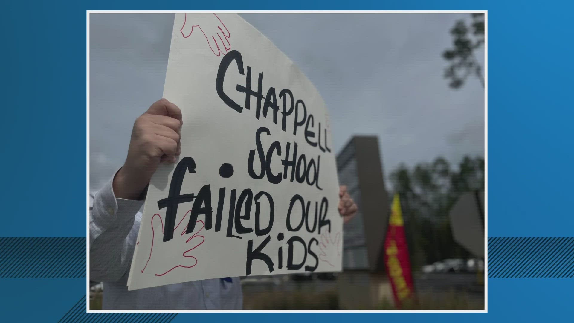 Parents protest at Chappell School as Anthony Guadeloupe is in court