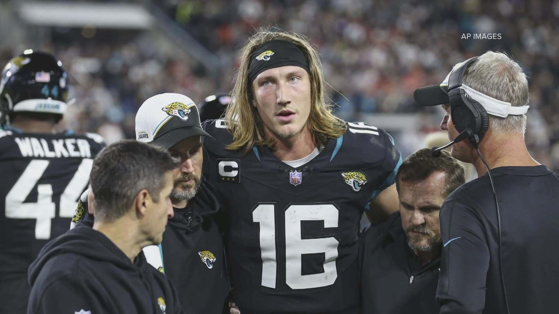 Jaguars fans react to Trevor Lawrence's ankle injury which he suffered during Jacksonville's 34-31 loss to the Cincinatti Bengals on Monday Night Football.