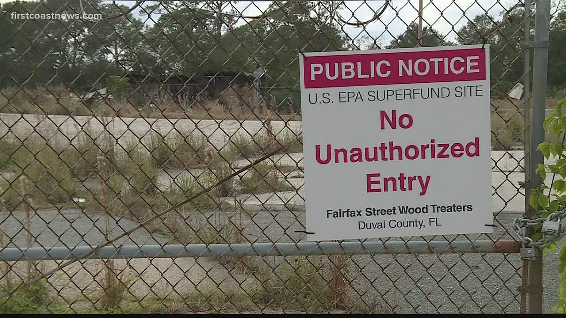 The EPA plans to clean up the Fairfax Street Wood treaters in Northwest Jacksonville, which sits next to two elementary schools. Fairfax Environmental Committee wants the schools closed.