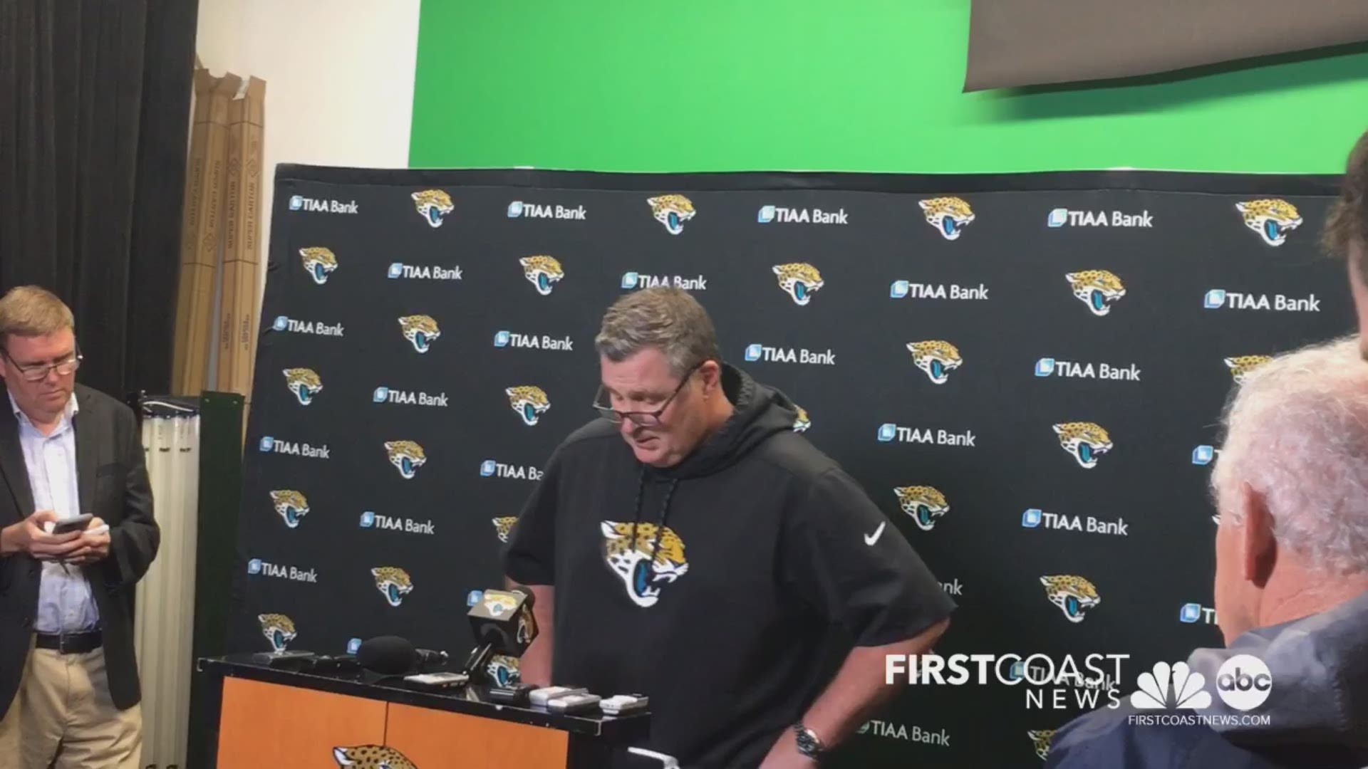 Doug Marrone speaks to the media following the firing of offensive coordinator Nathaniel Hackett and the benching of QB Blake Bortles.