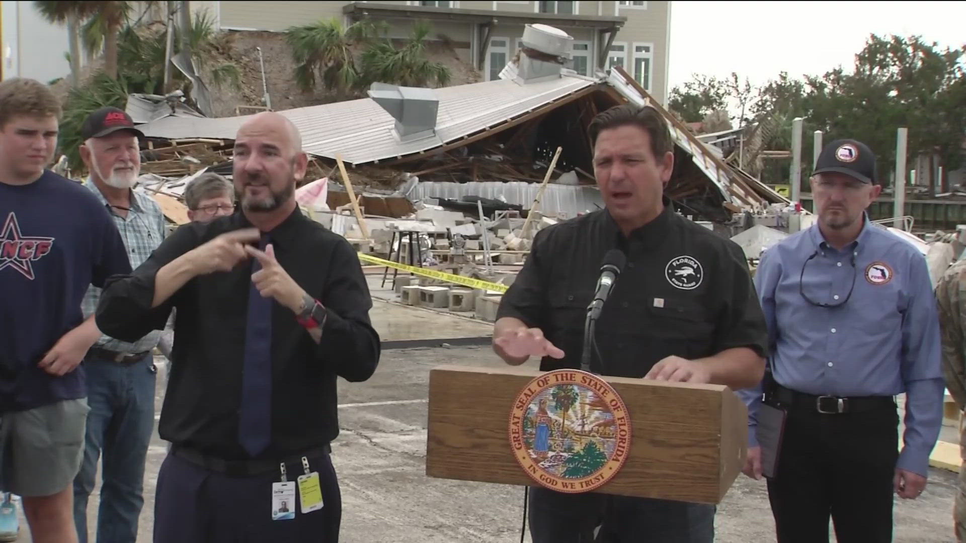 The governor said Helene caused "much more extensive damage" than Hurricane Idalia and Debby.