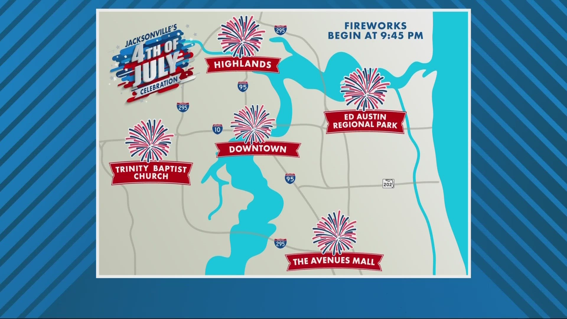 Where you can watch the fireworks this 4th of July.