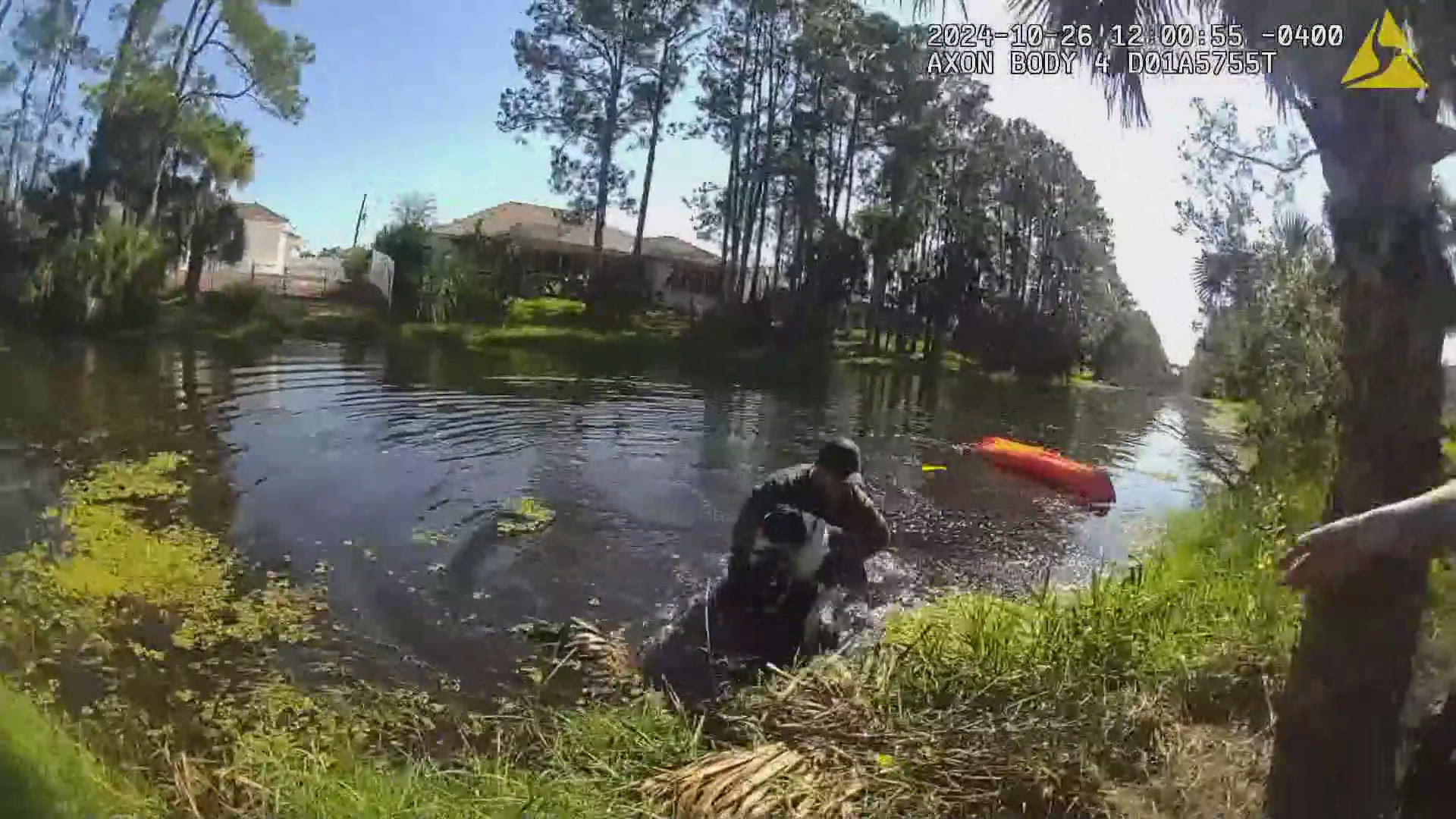 The dog was reunited with its owner.