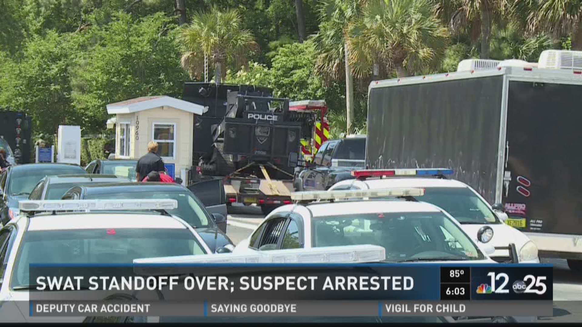 SWAT standoff on Southside ends after suspect caught