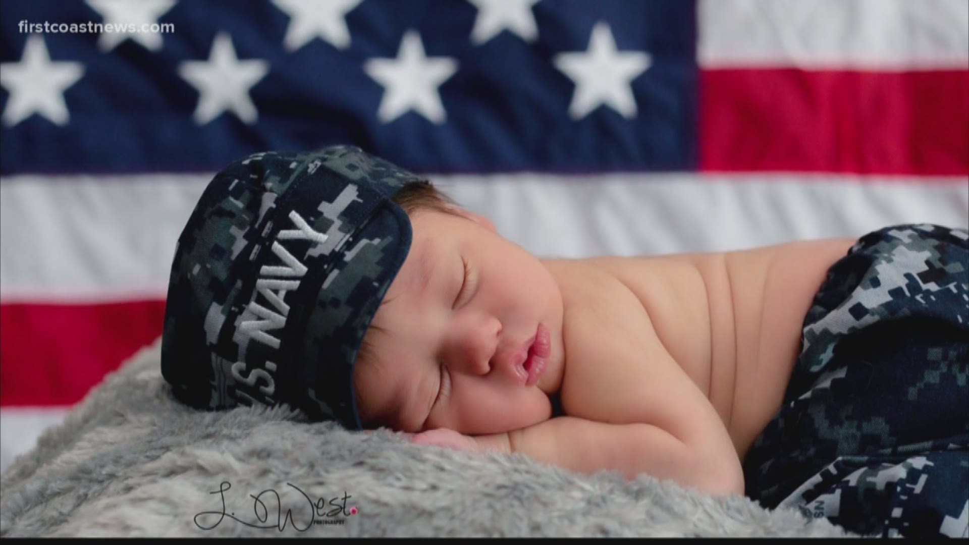 CUTENESS ALERT ' Little Naval baby captures hearts on the 4th of July